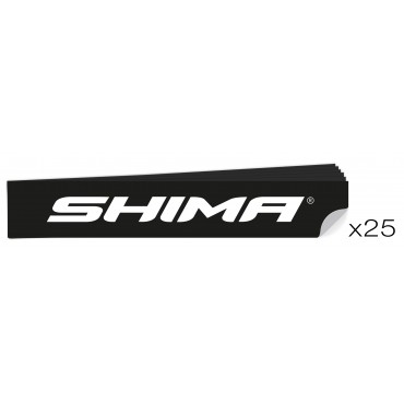 Pakiet 25 Naklejek SHIMA Czarne - 149 x 25 mm