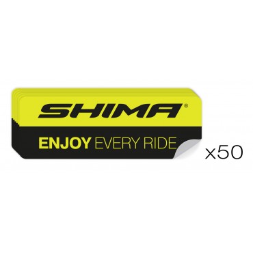 Pakiet 50 Naklejek SHIMA ENJOY Fluo - 100 x 35 mm